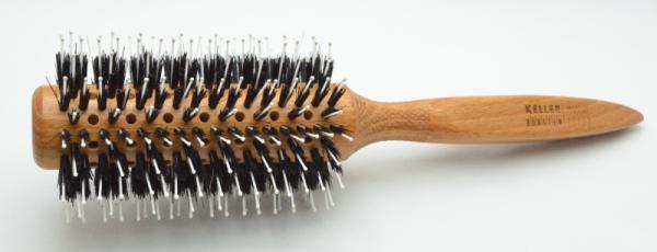 Rundhaarbürste Durchmesser 28x64 mm Wildschweinborste und Frisierstifte mit Noppen Profi-Stylingbürsten